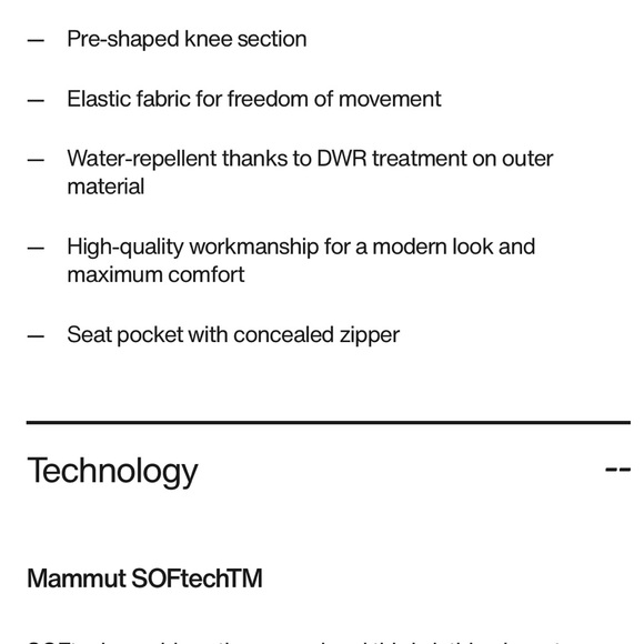 Mammut Women’s Macon Soft Shell Straight Leg Hiking Pants EUC 12 Regular Black - Picture 5 of 8